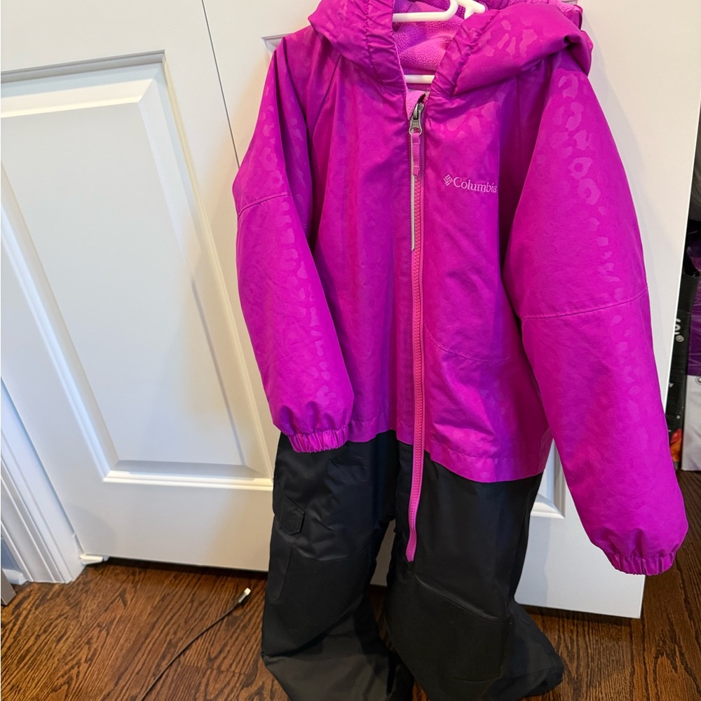 Columbia Fuchsia and Black Snowsuit